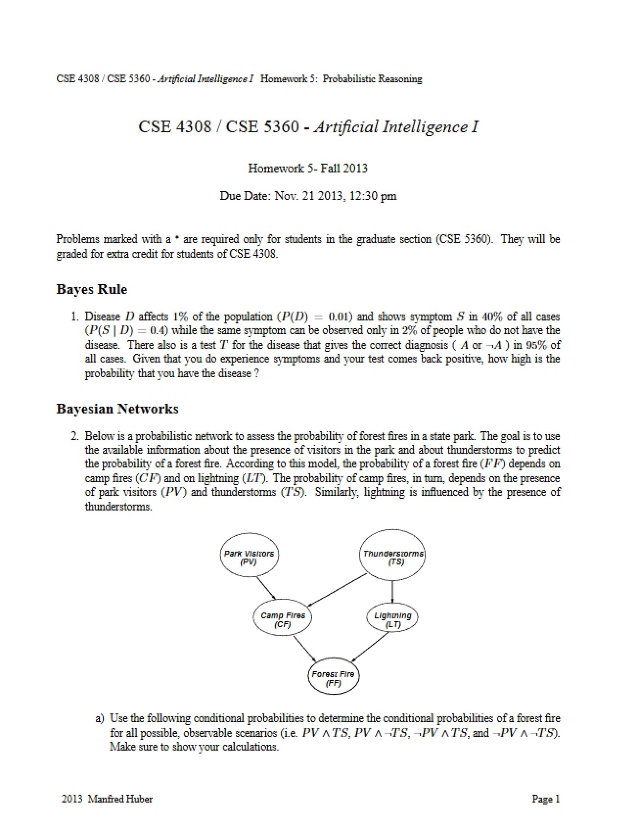 Homework Five Artificial Intelligence I