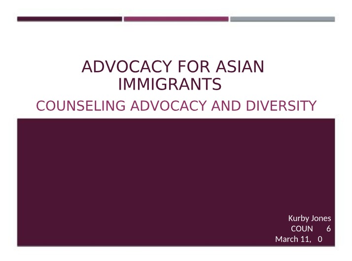 Asian Immigrant Advocacy
