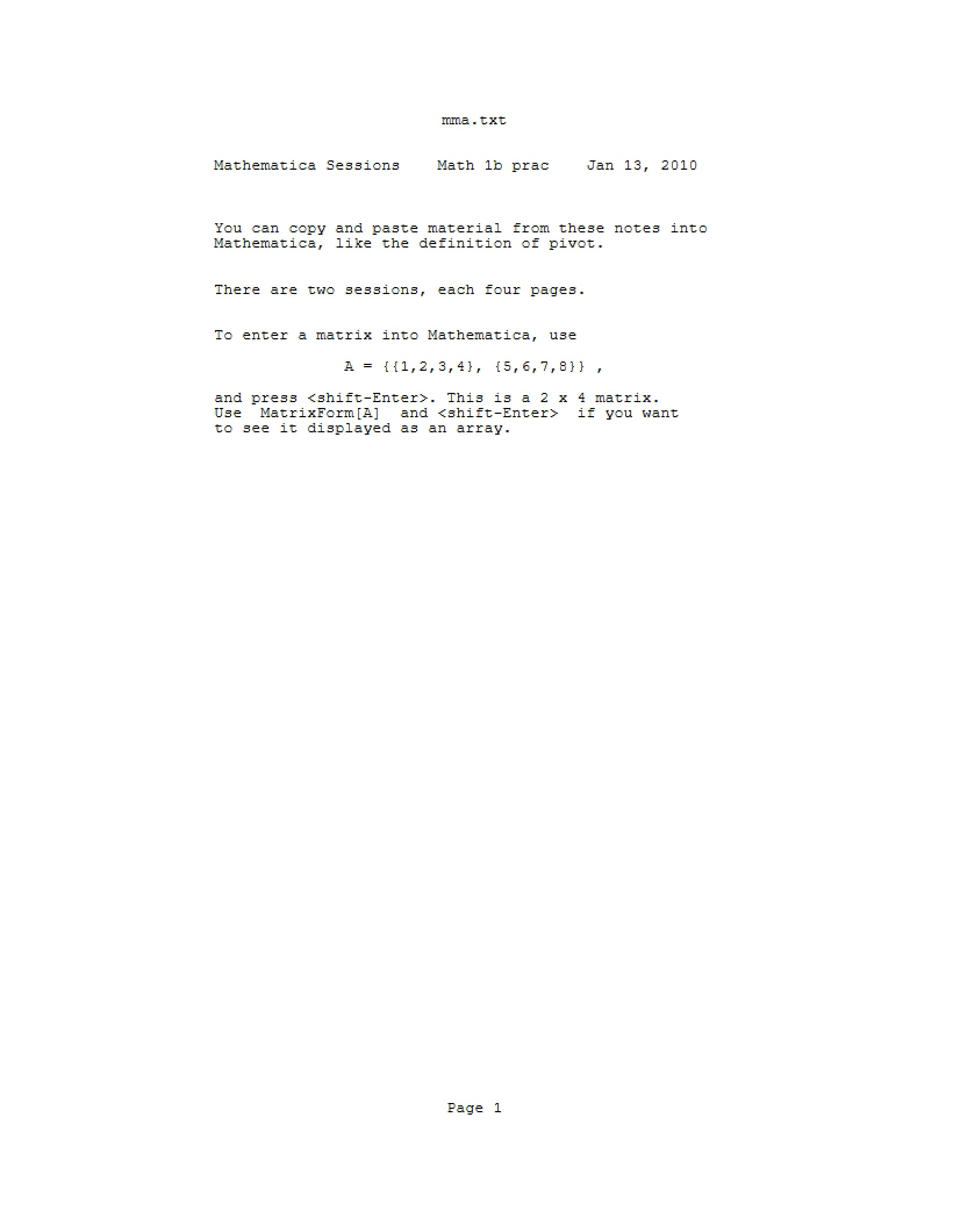 Linear Algebra Lecture Notes