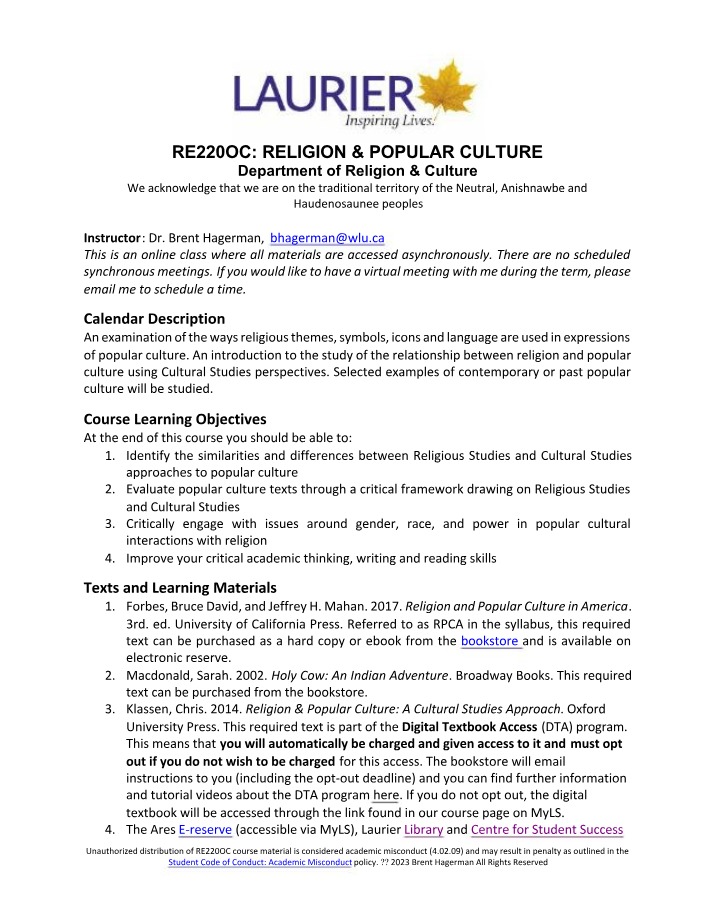 Relationship Between Religion and Popular Culture