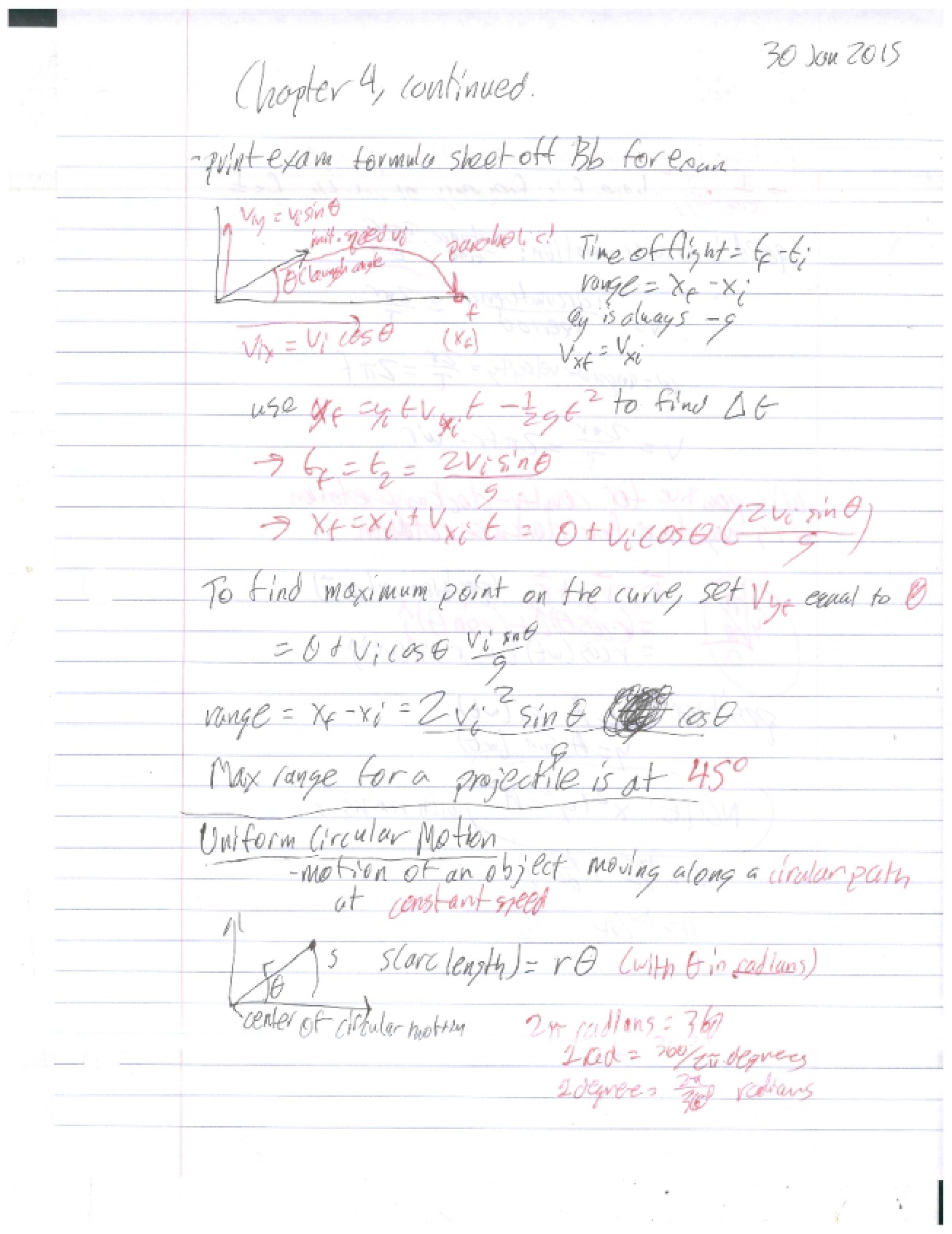Physics Chapter Four