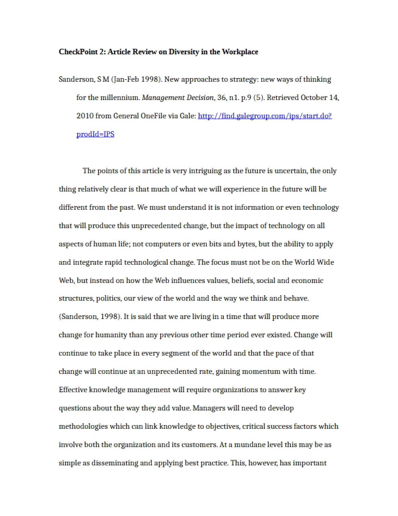 Argumentative Essay