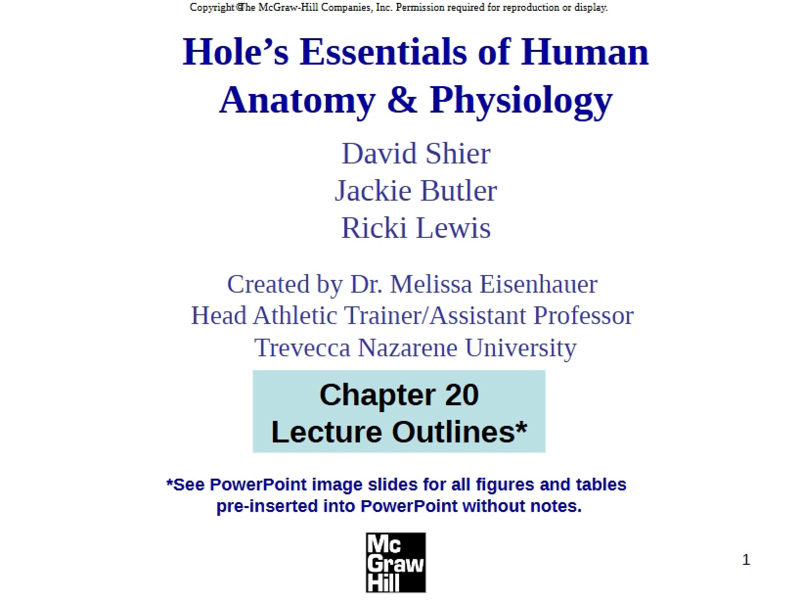 Essentials of Human Anatomy & Physiology (Hole's)
