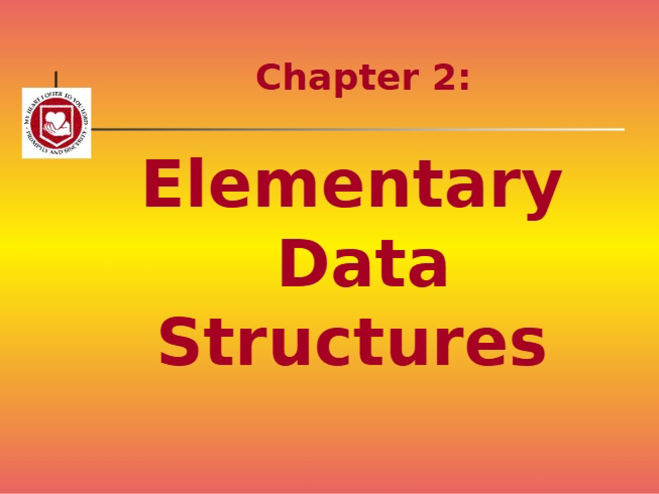 Data Structures Chapter Two