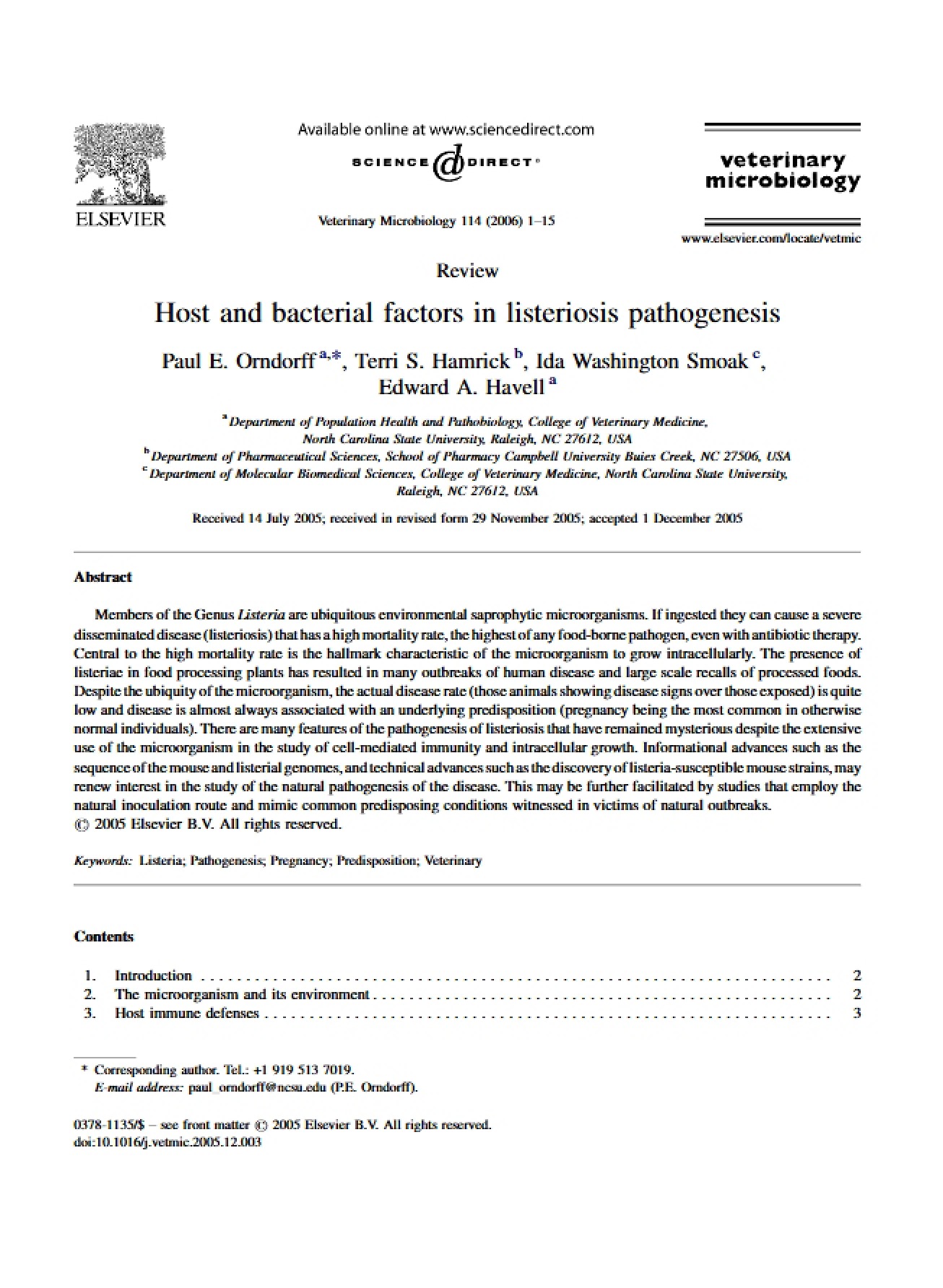 Veterinary Microbiology 2006