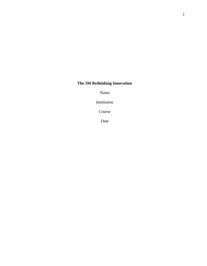 3M Approach to Continuous Growth and Innovation
