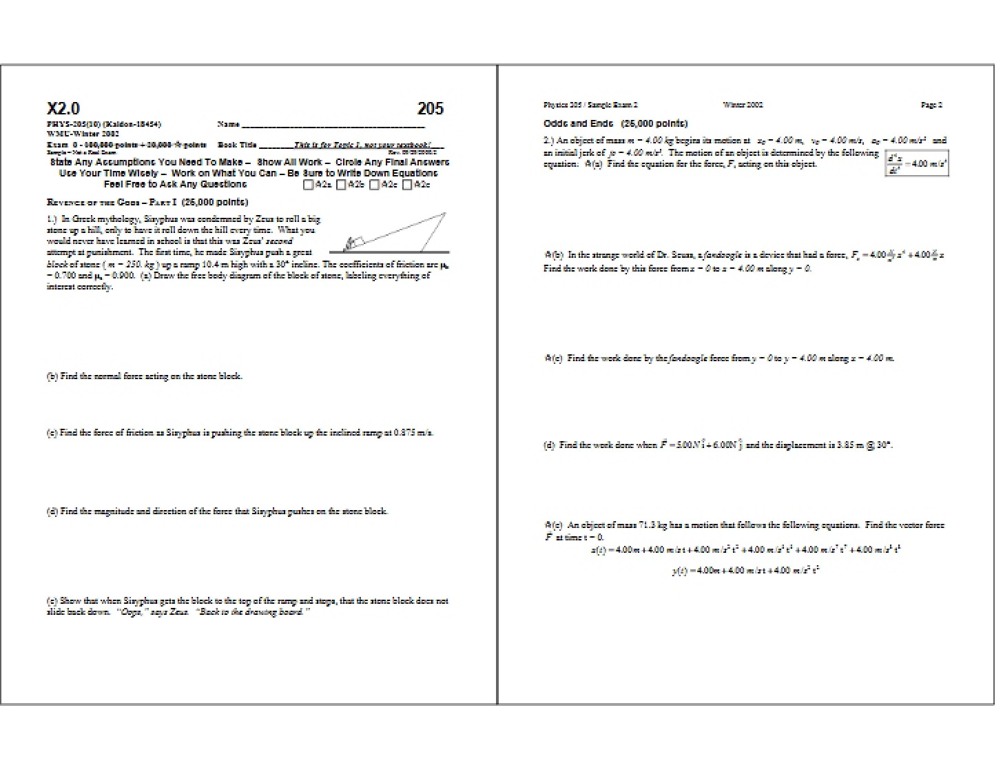 Course Assessment