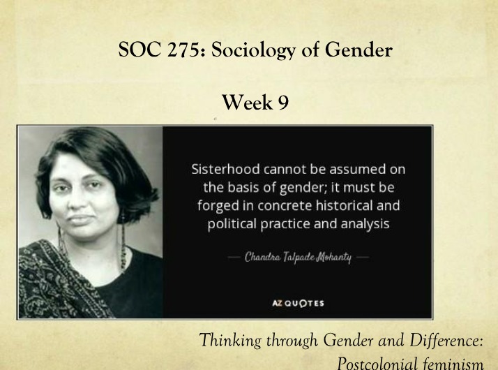 SOC275 Week 9 Lecture (Part 1)