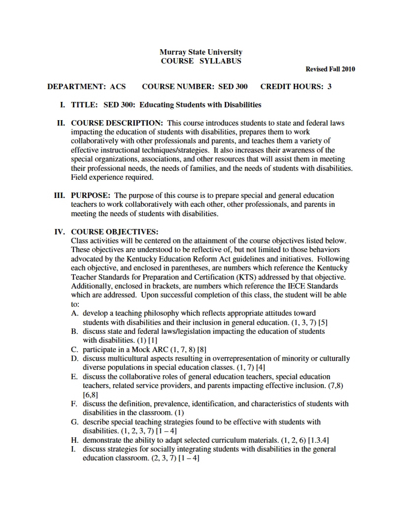 Syllabus