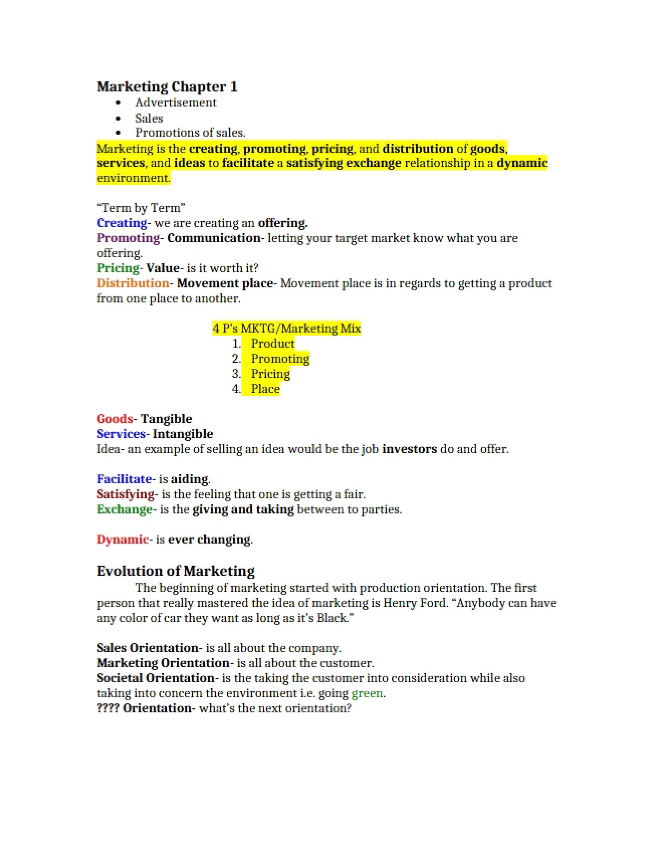 Introduction to Marketing Principles