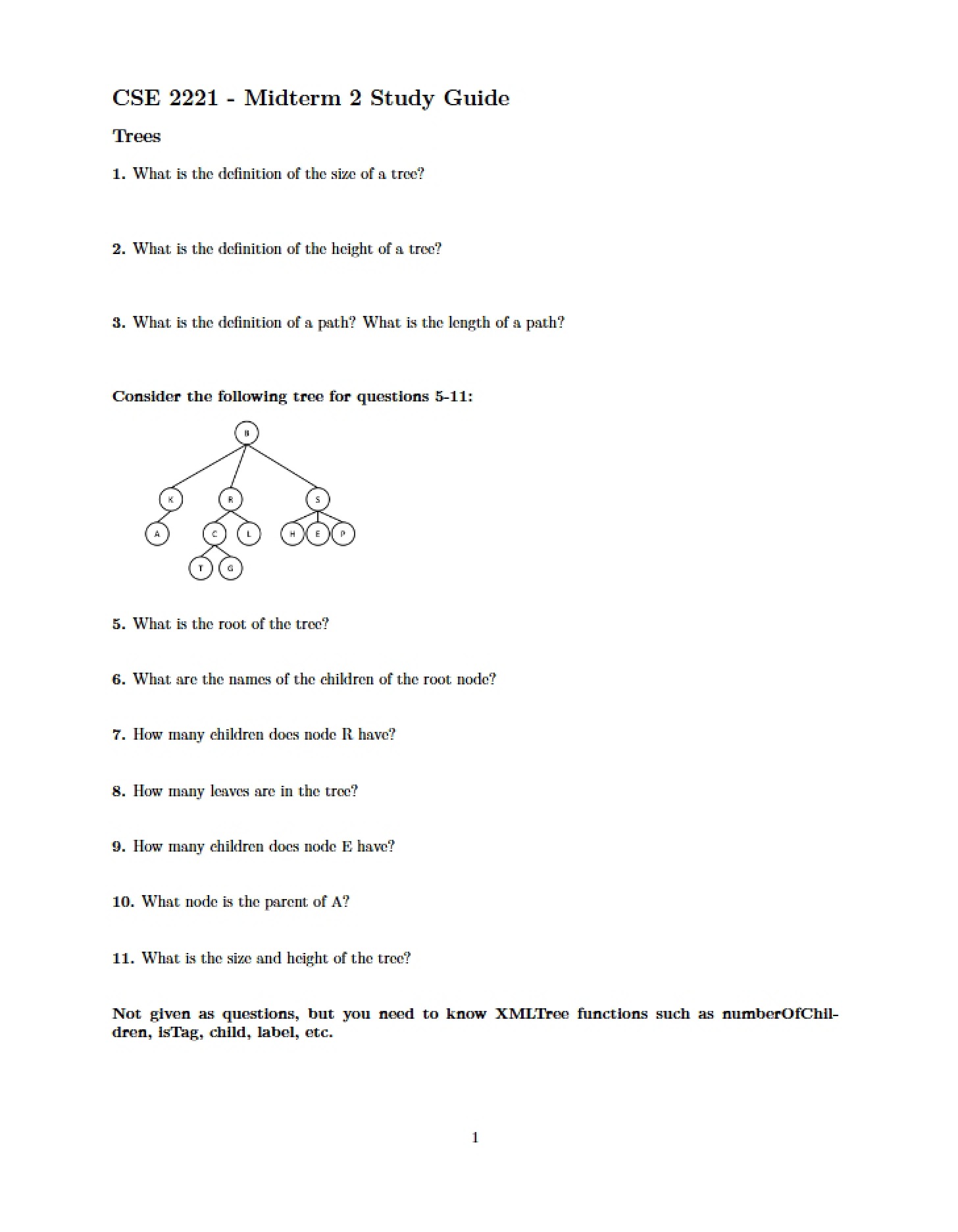 Guide for Midterm 2