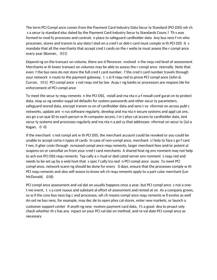 PCI Compliance Requirements and Implications