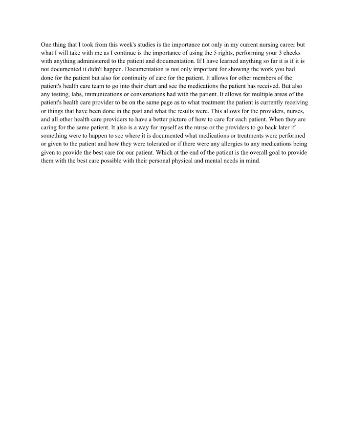The Importance of Nursing Documentation for Ensuring Continuity