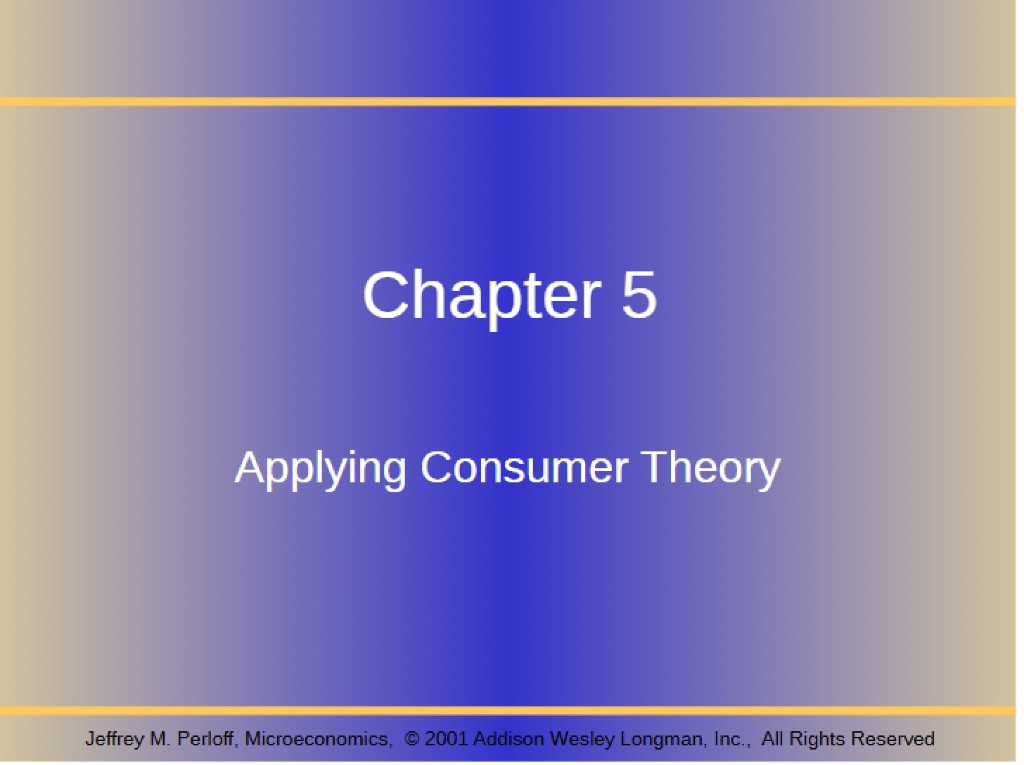 Application Consumer Theory