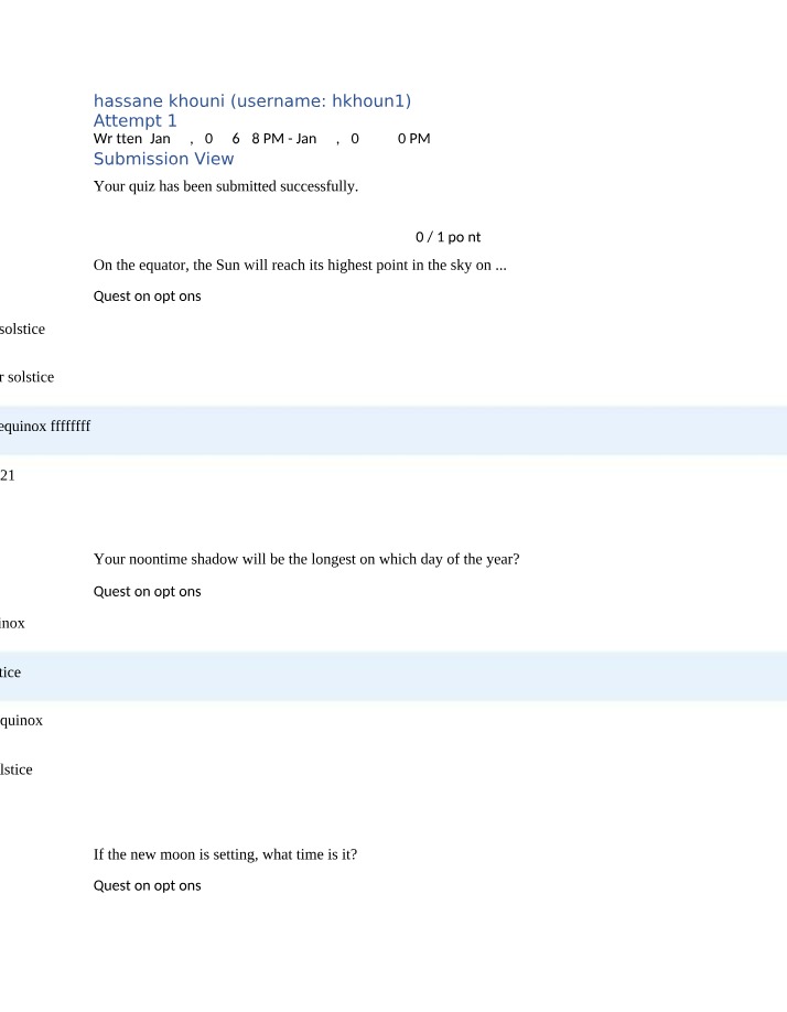 ASTR Quiz 2