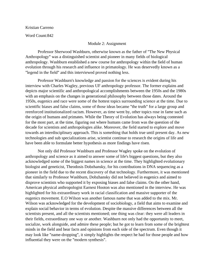 Assignment for Module 2