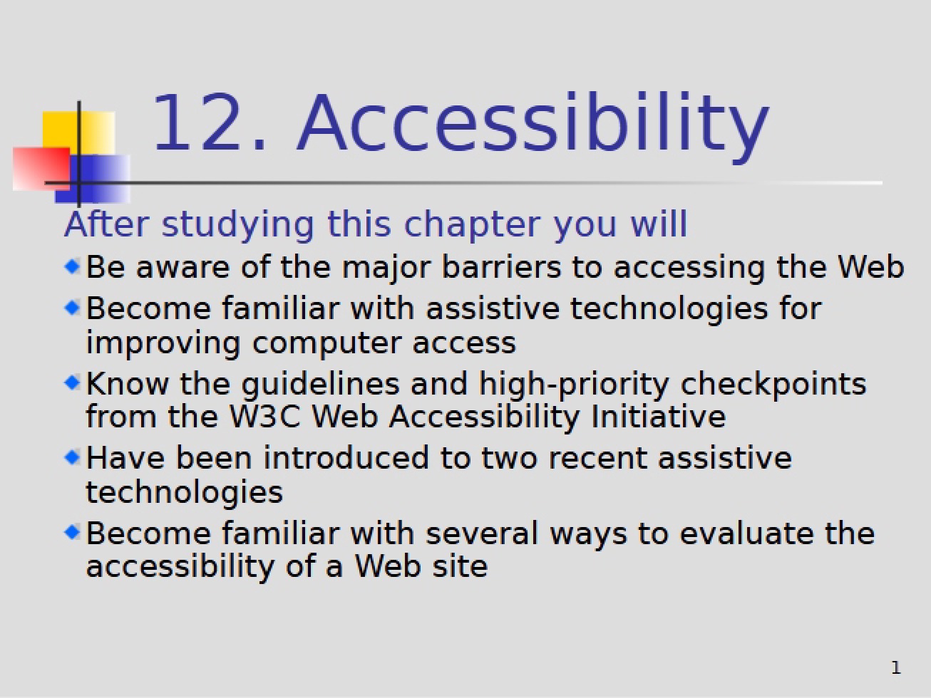 Concepts of Accessibility