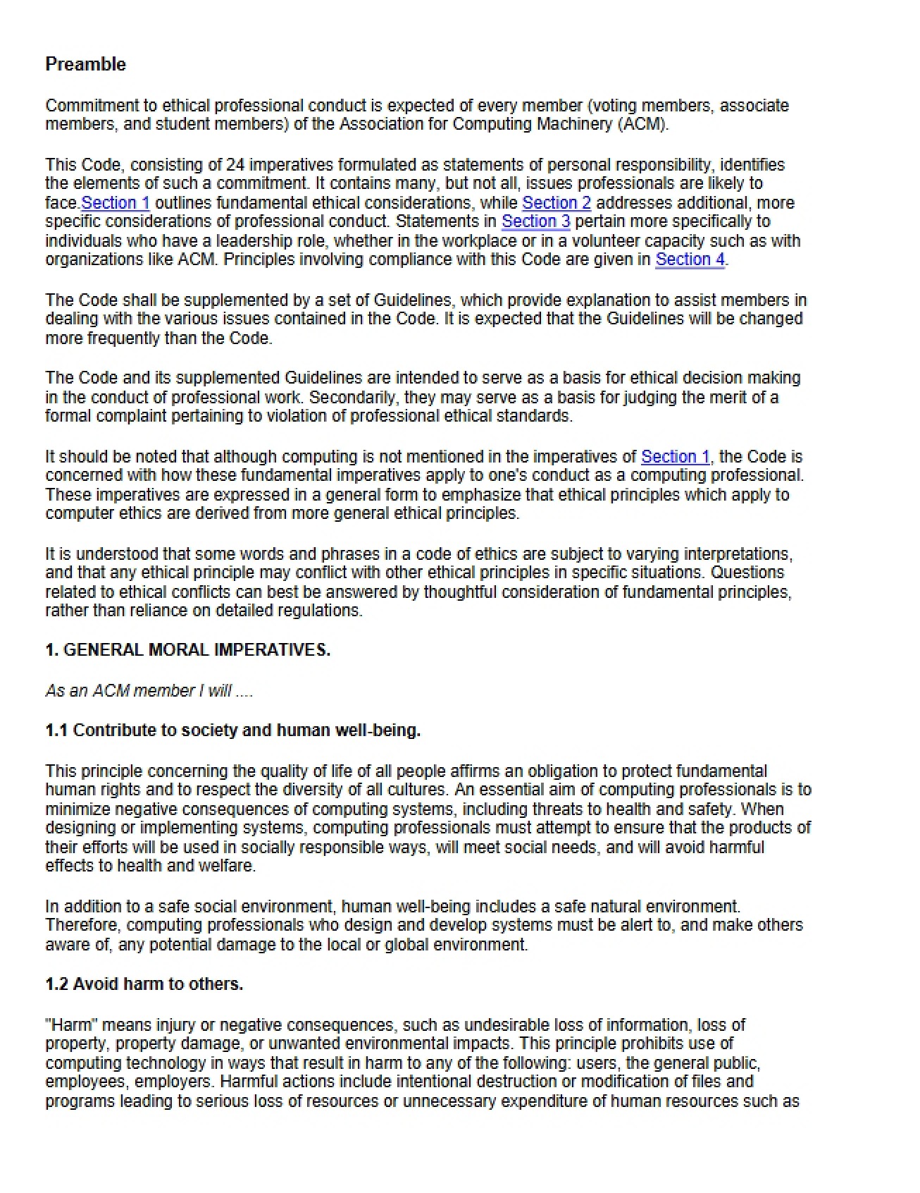 Notes on Ethics