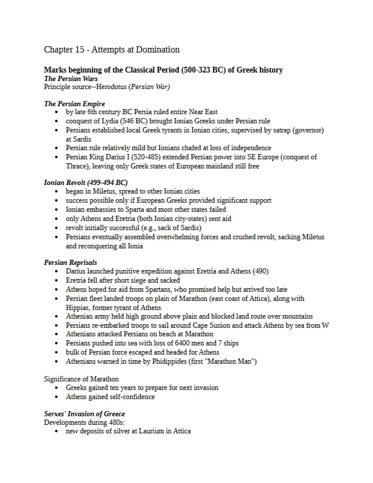 Ancient World Chapter 15
