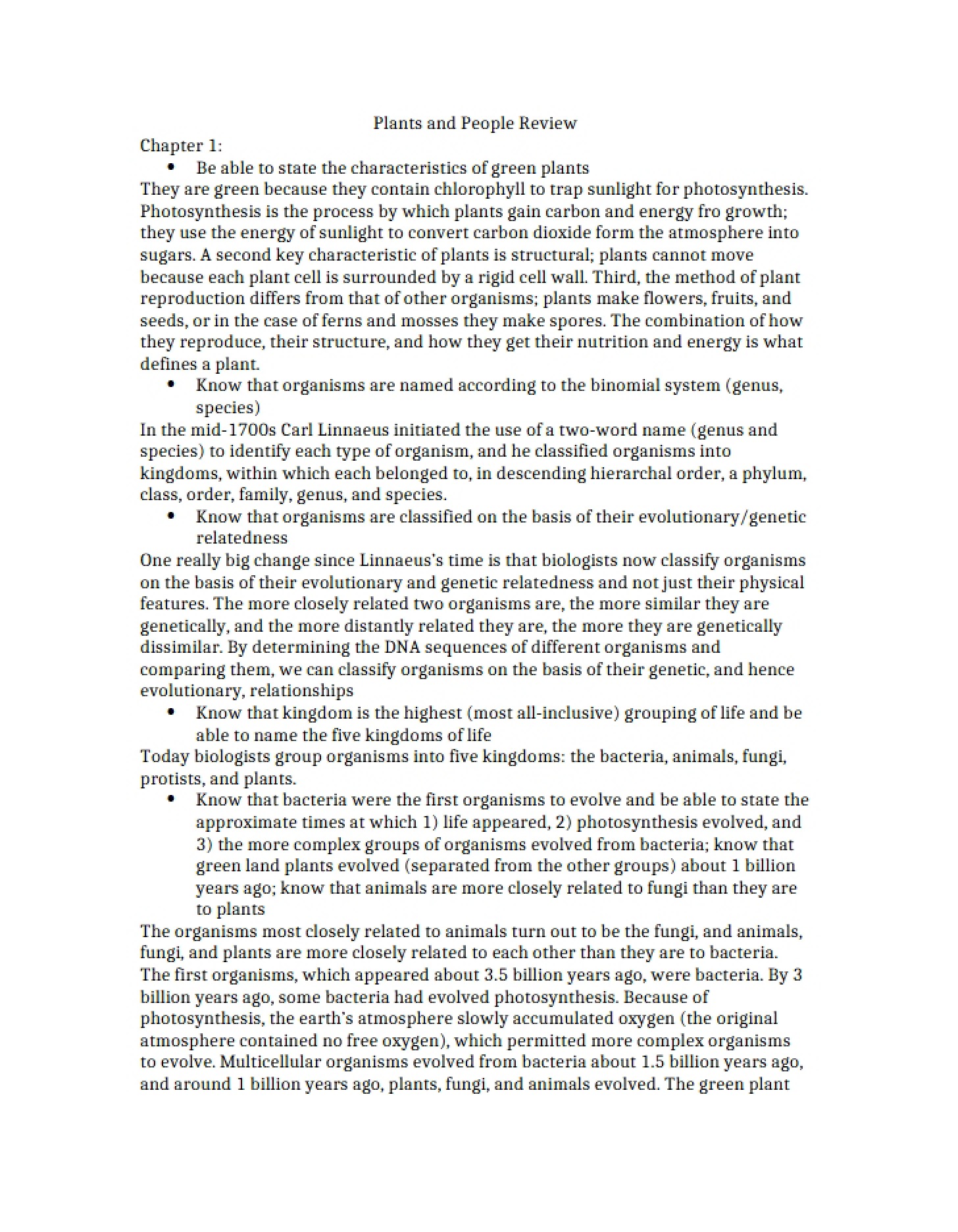 Recap Botanical Impacts on People