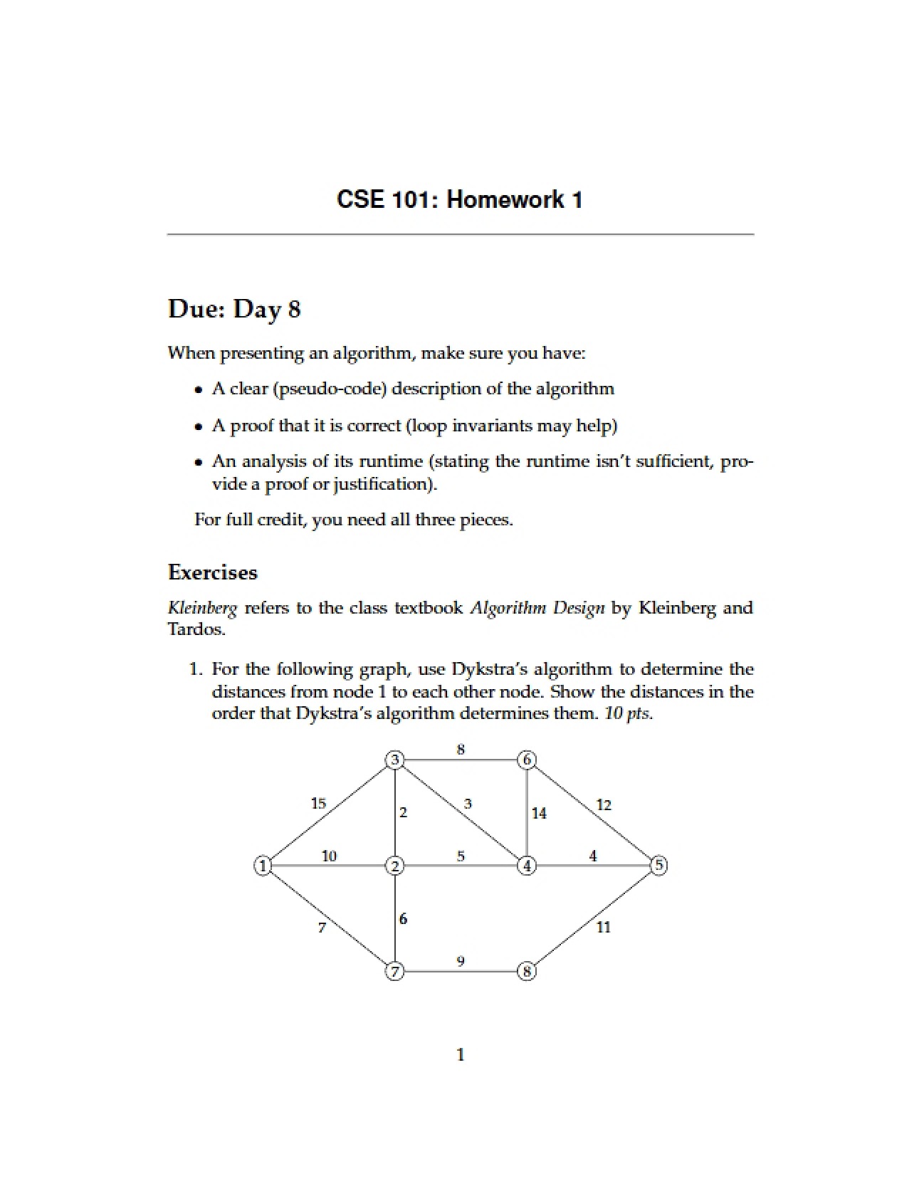 Initial Exercise in Algorithmic Logic