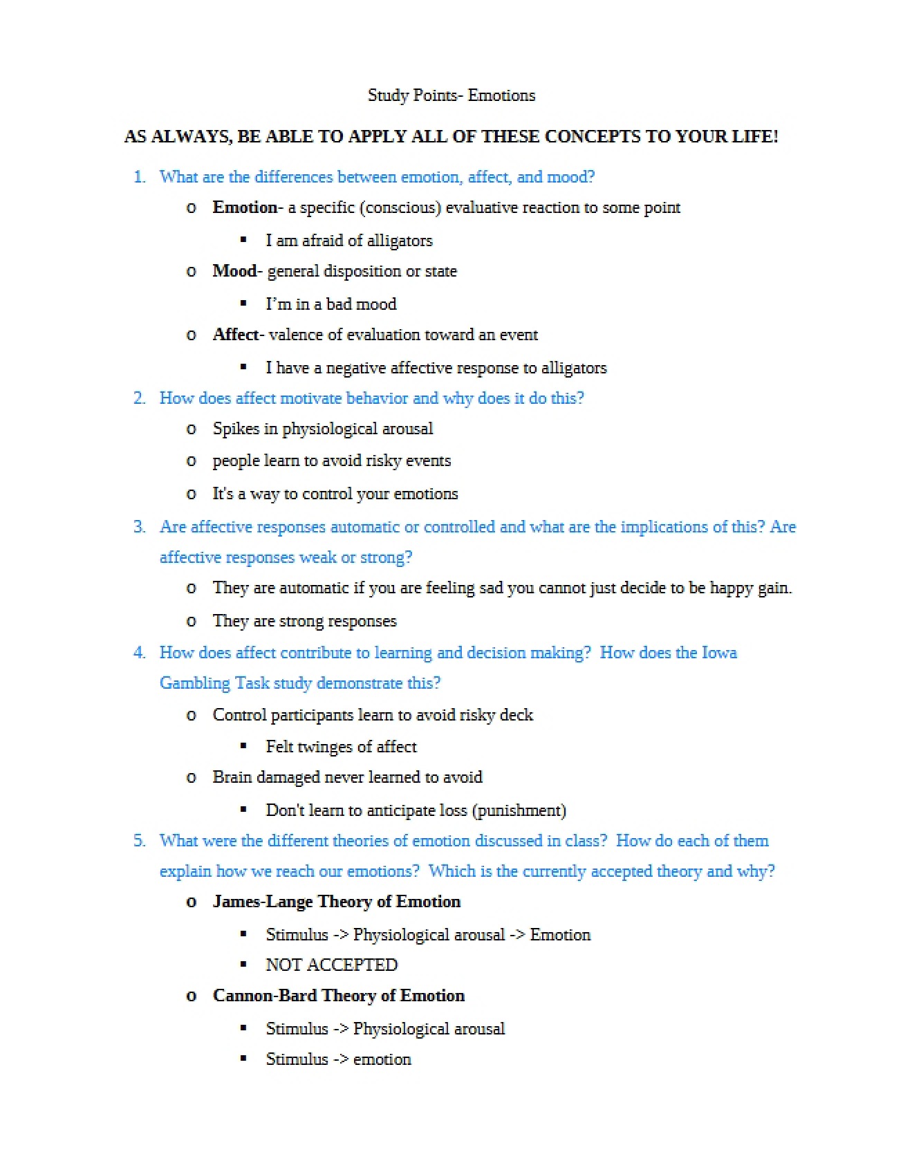 Review Guide