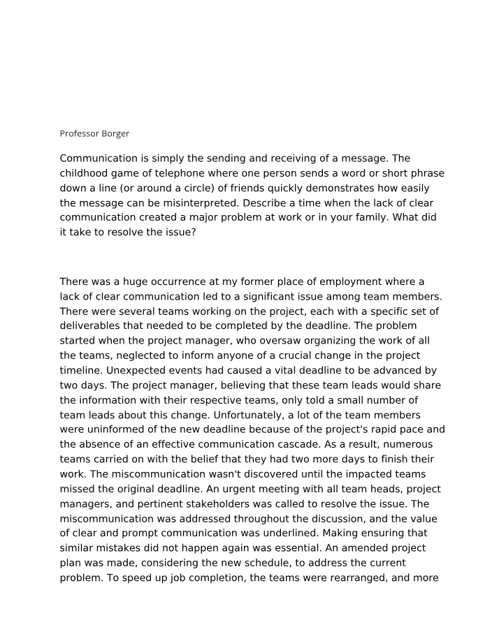 Topic 2 Discussion Question 1 - MGT 440