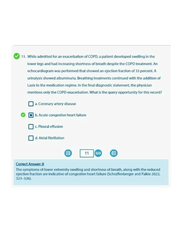 Quiz Question - Congestive Heart Failure