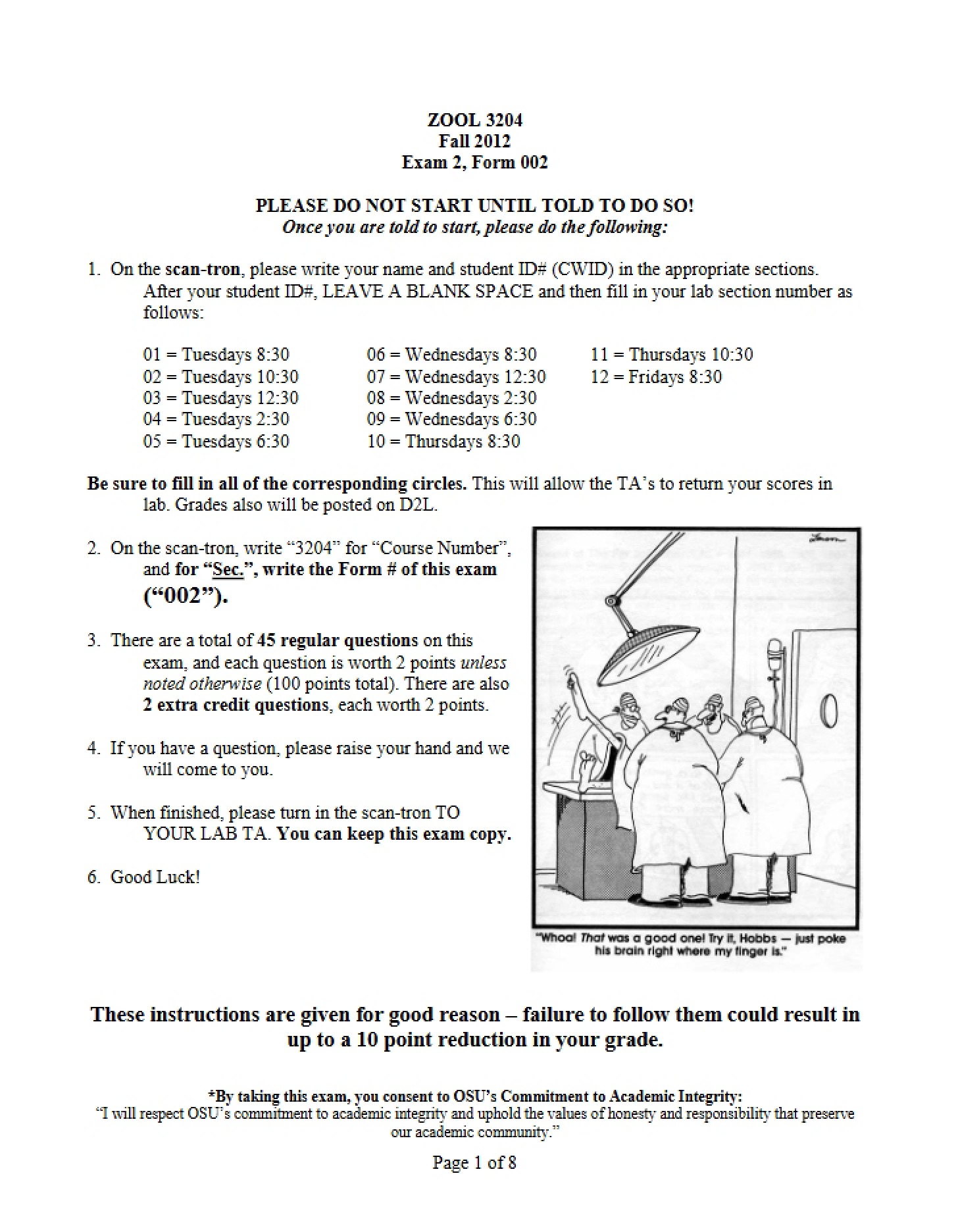 Form 002 Fall 2012 Exam 2
