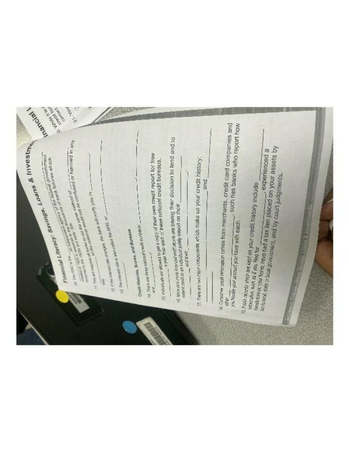 Savings, Loans, and Investments in Financial Literacy