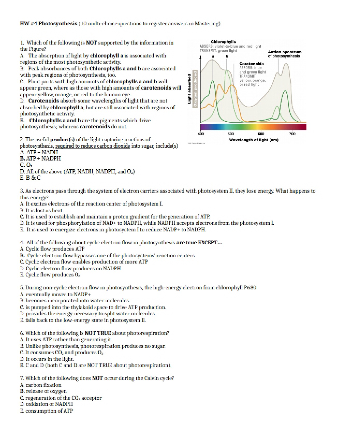 Cell Bio Ch 10 Homework 4