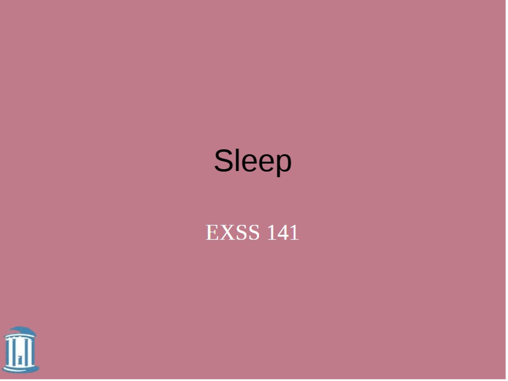Student Lecture 5 Sleep
