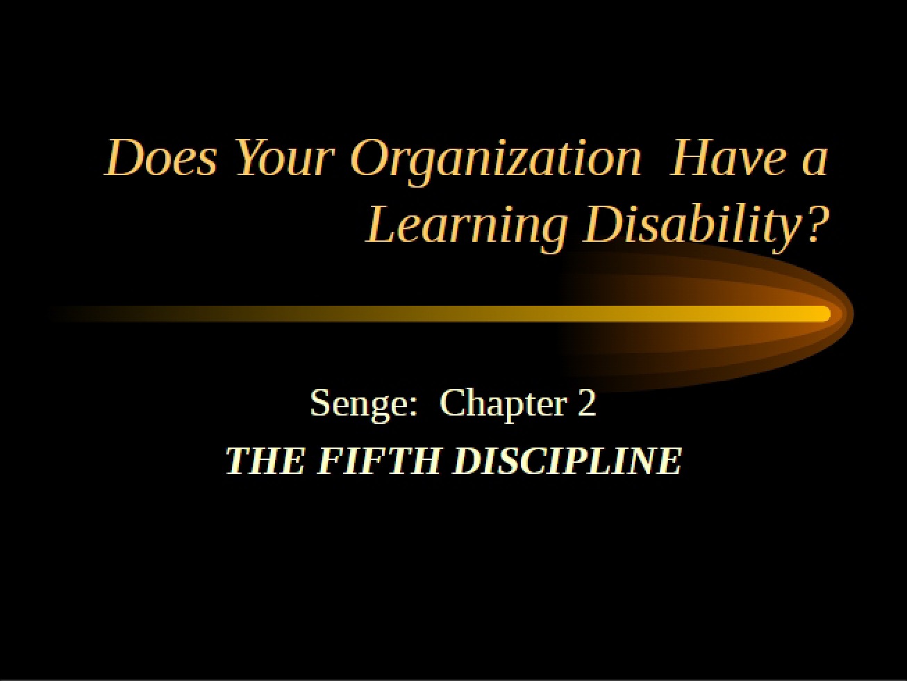 Fifth Discipline