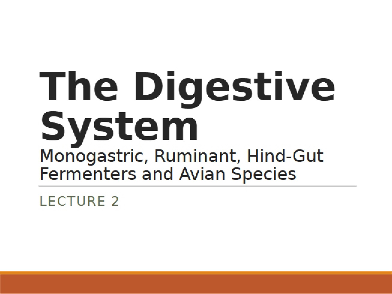 Second Unit An Overview of the Digestive System