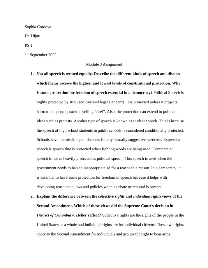 Assignment for Module 3