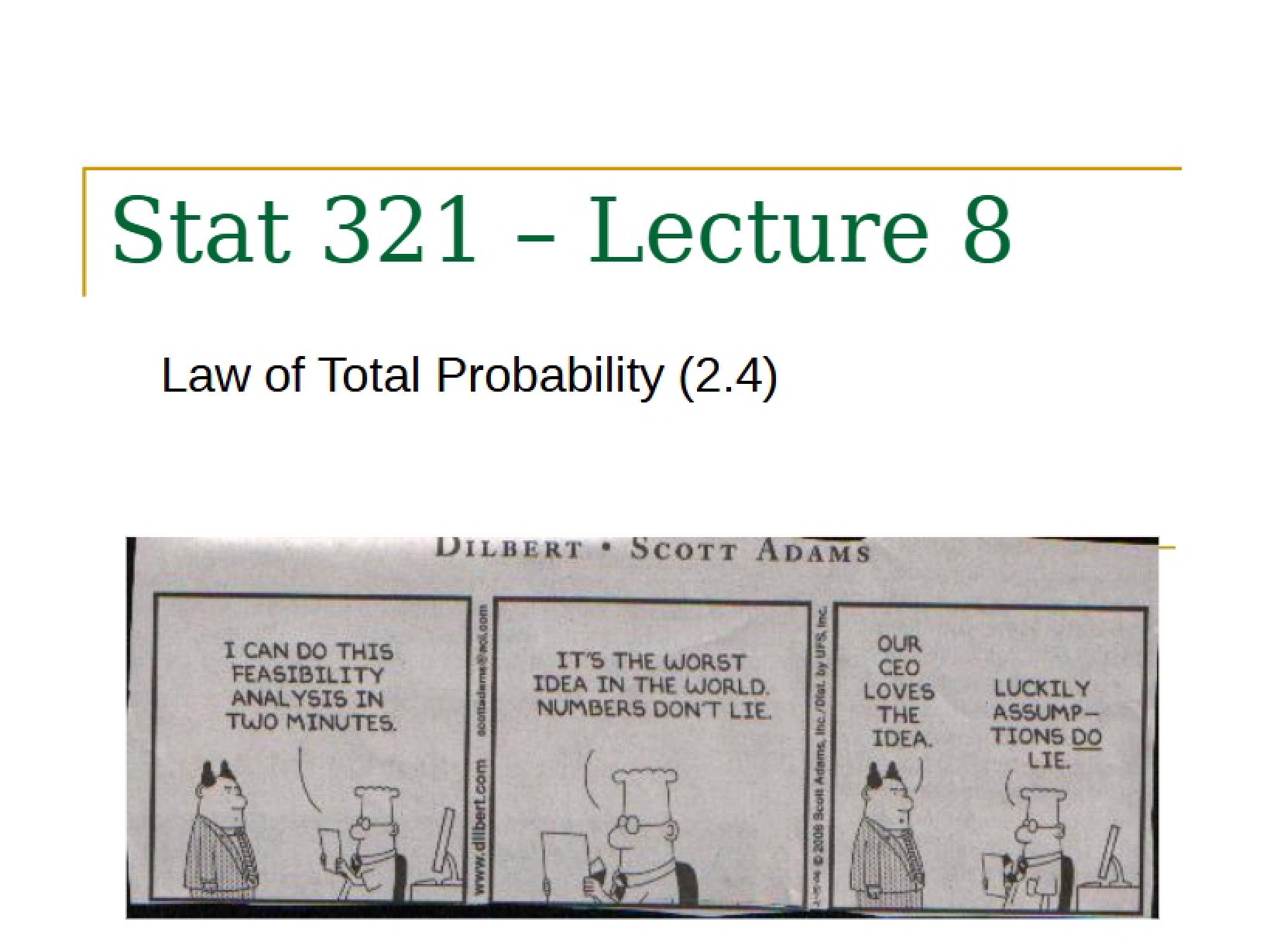 Section 2.4 - Total Probability Law