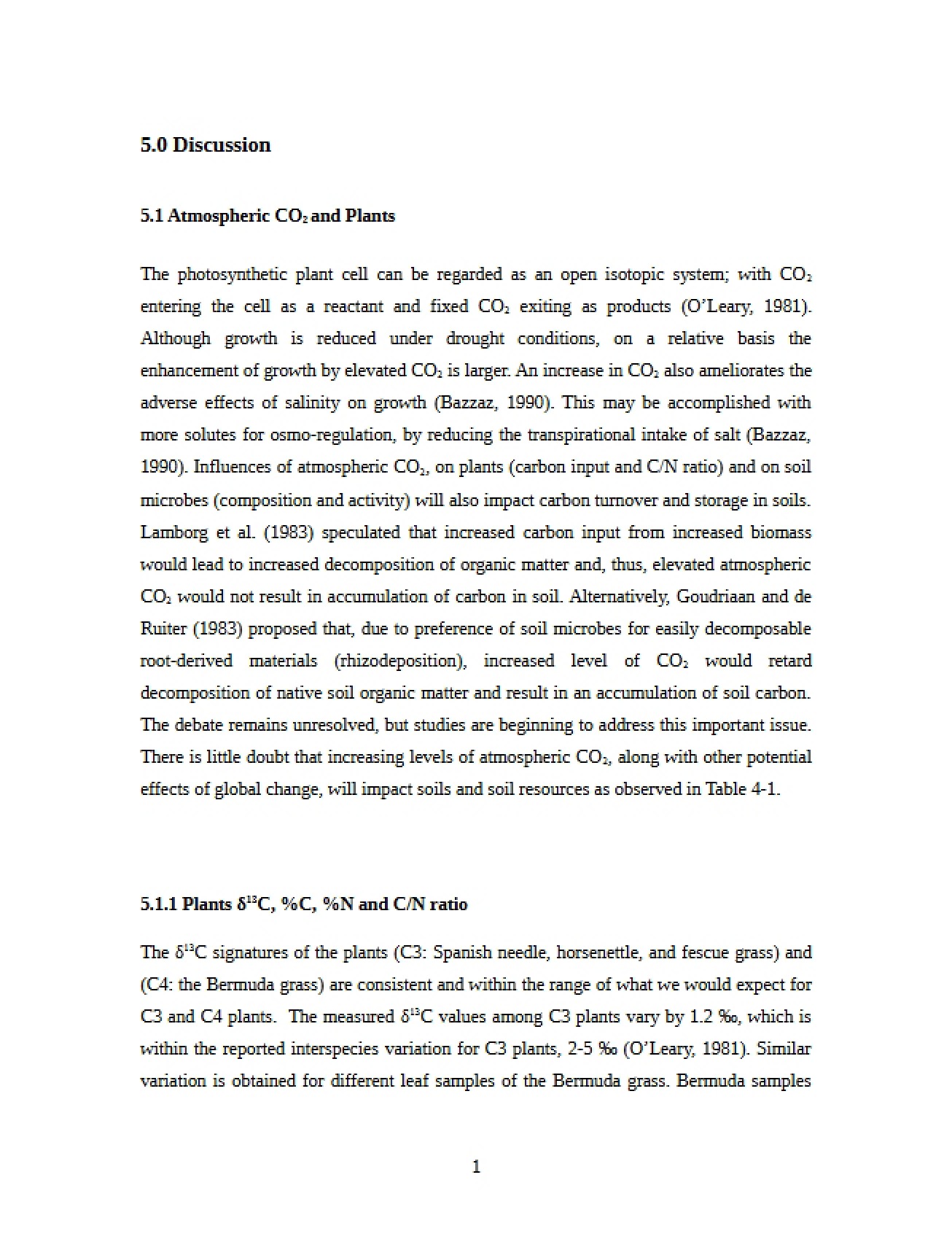 Plants and Atmospheric CO2