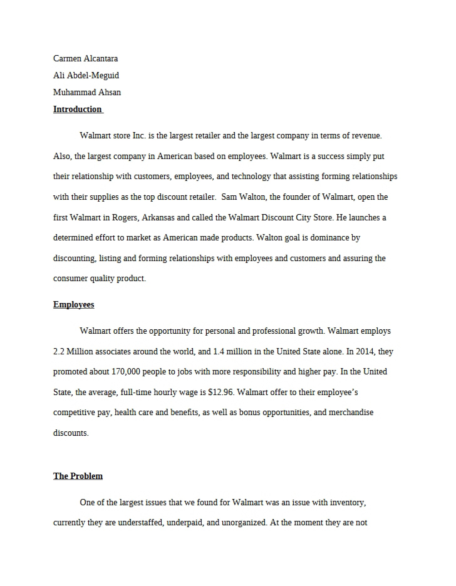 Written Essay