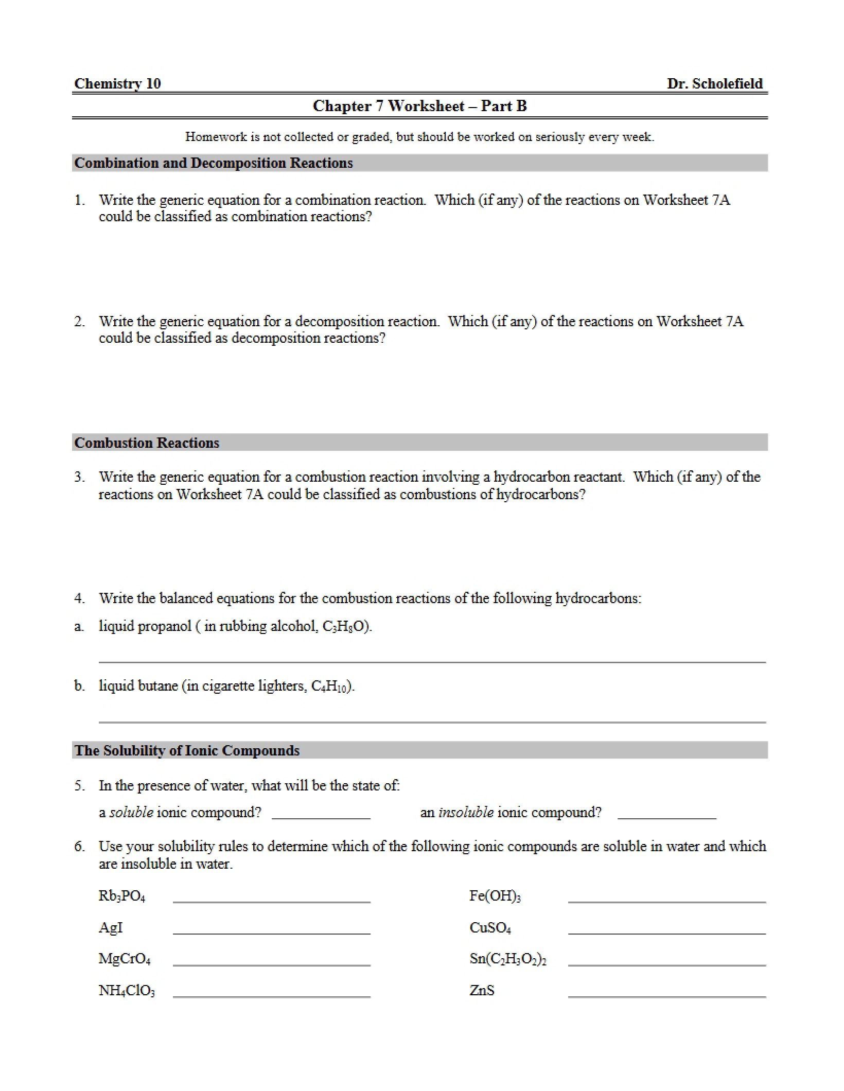 Part B Worksheet (Chapter 7)
