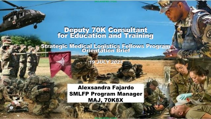 Orientation Brief - Strategic Medical Logistics Fellows Program