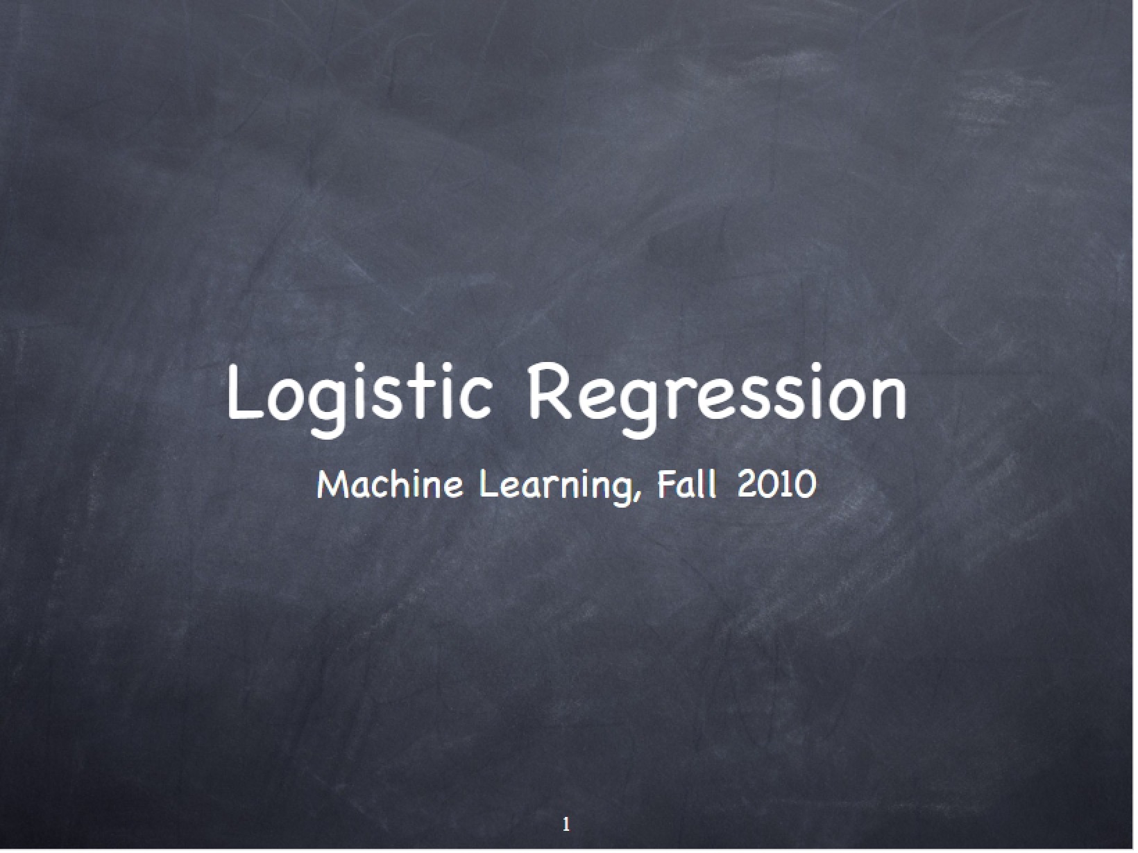 Regression Logistic