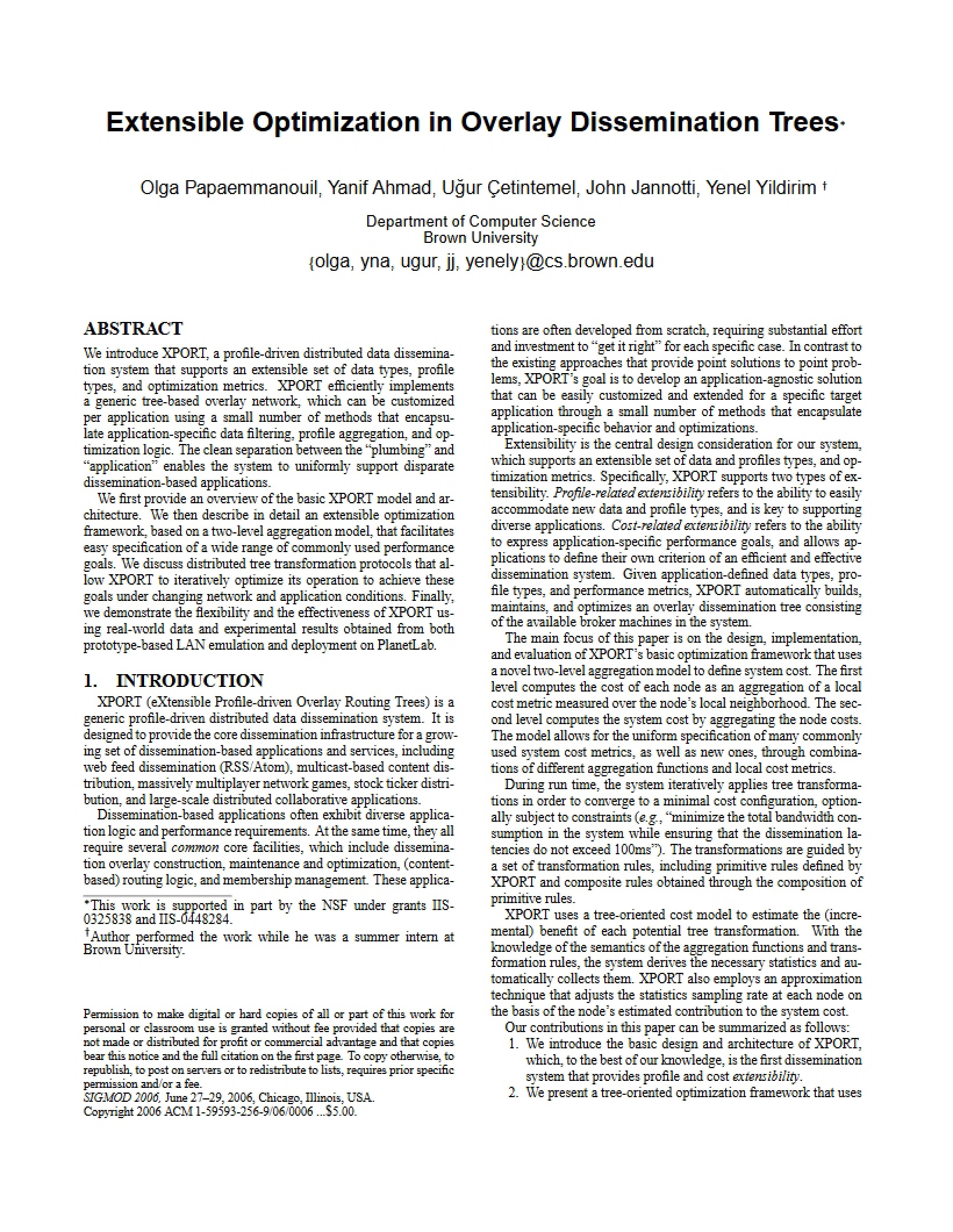 Optimization Extensibility