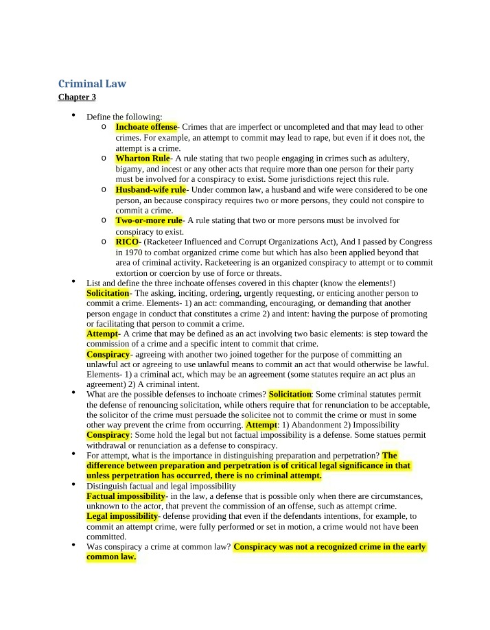 Review Worksheet for Chapter 3