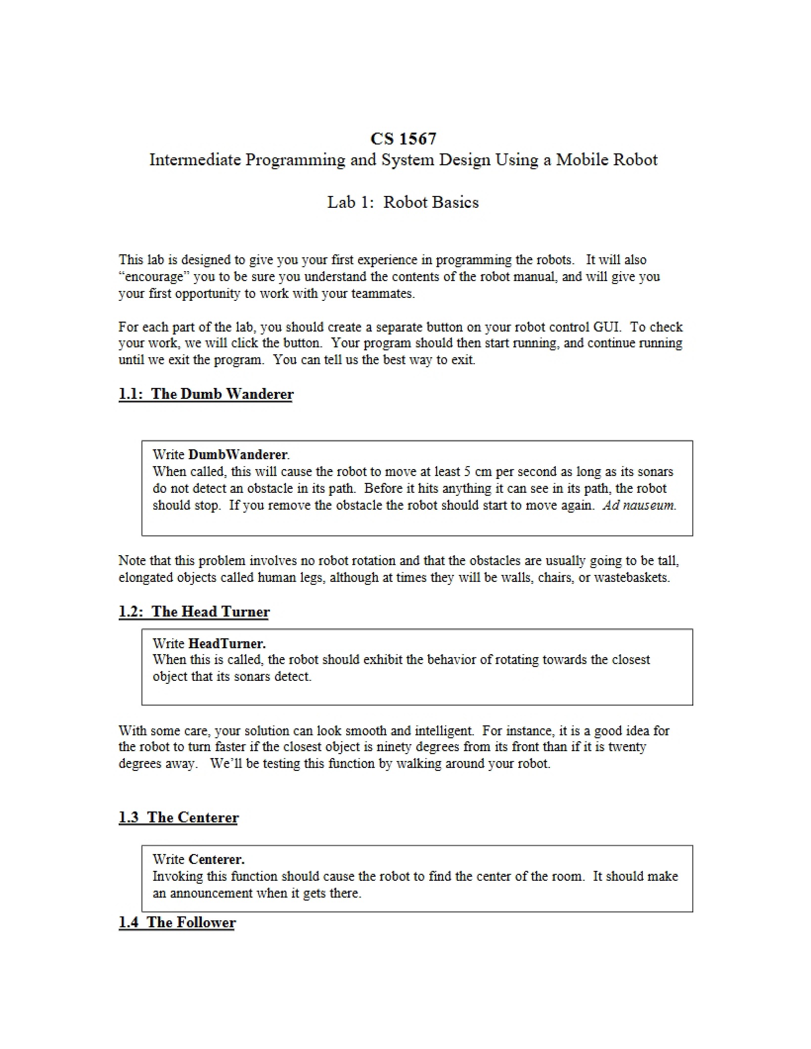 Basics of Robots
