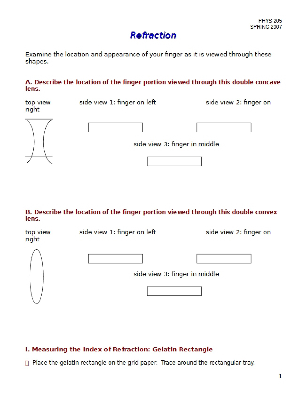 Principles of Refraction