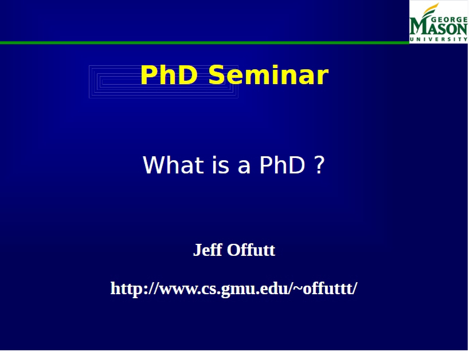 PhD Presentation