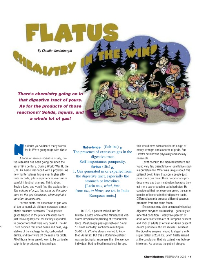 The Chemistry of Digestion - Flatus and Its Effects