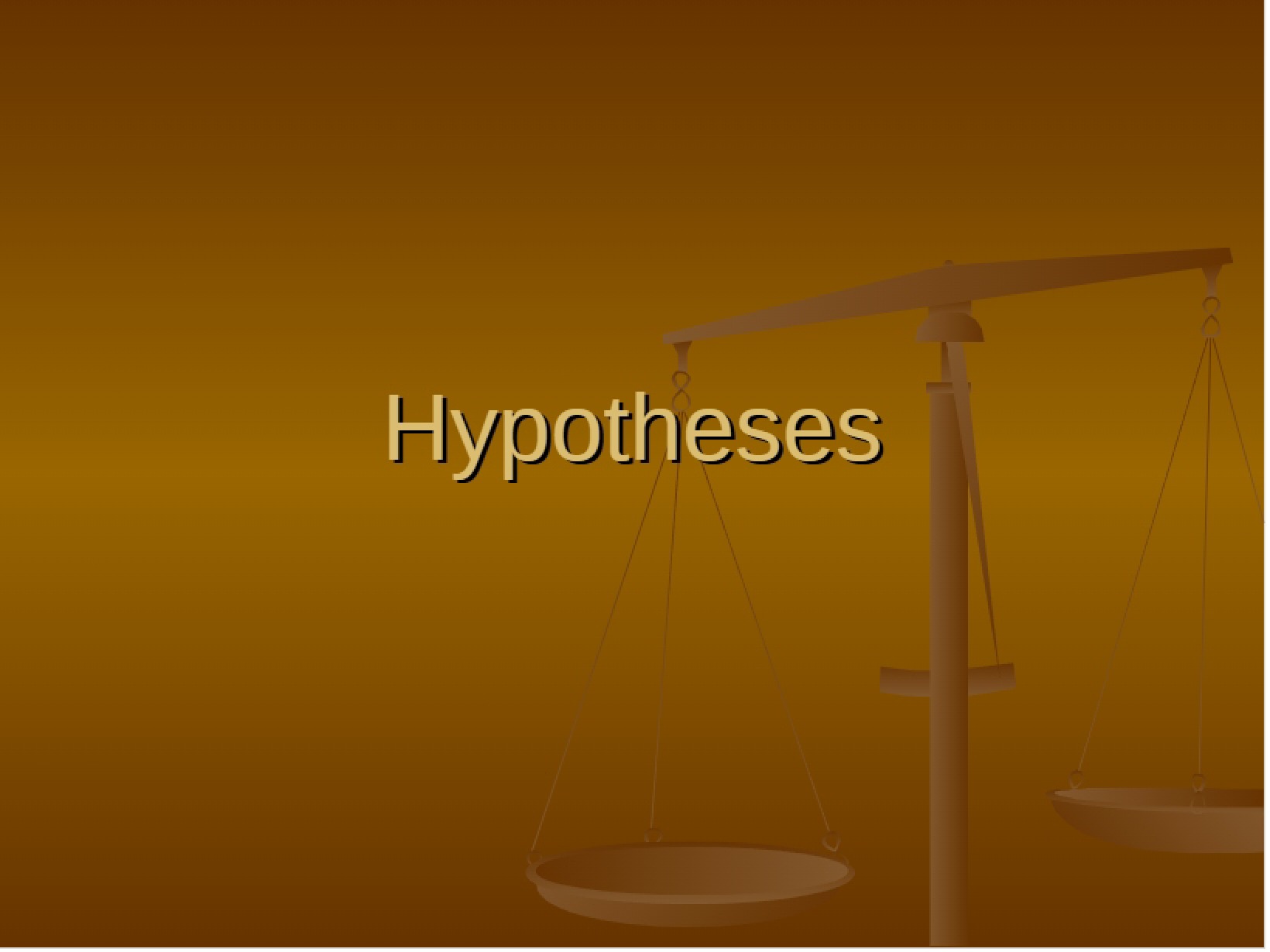 Defining Hypotheses