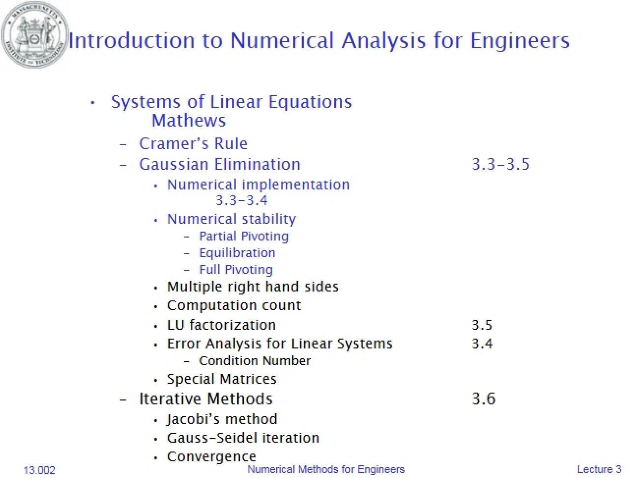 Lecture Notes Review