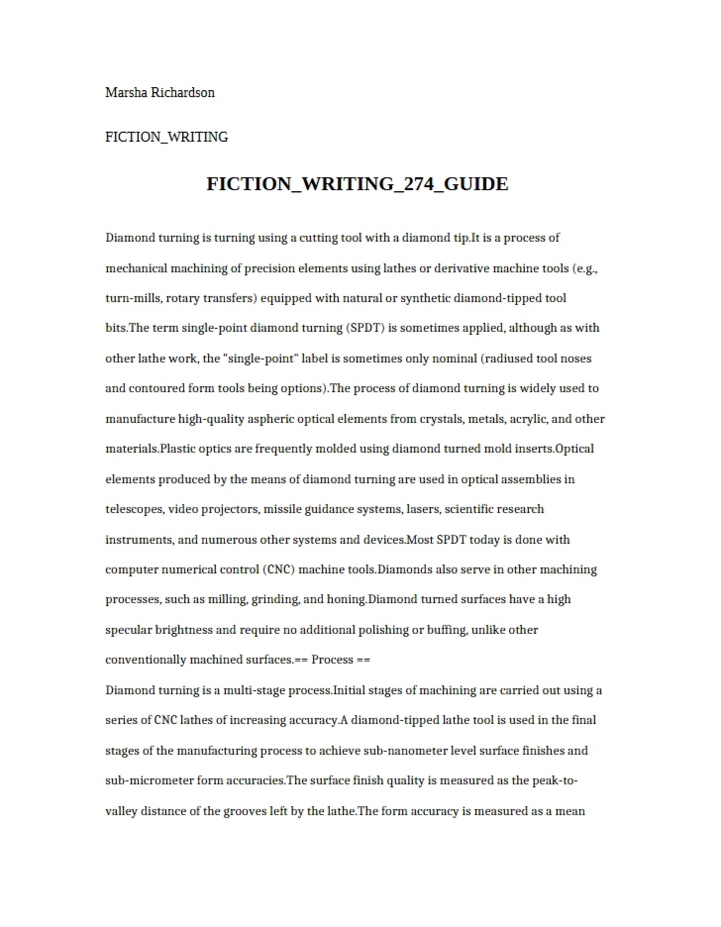 Written Essay - 5 Pages